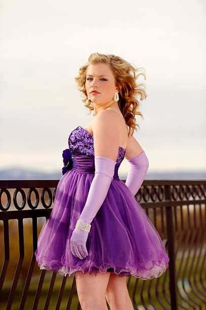 Purple Sequin Dress